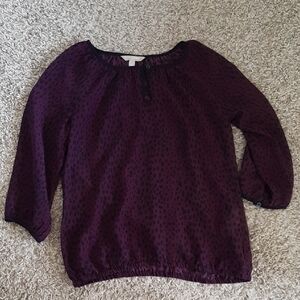 Banana Republic Chic Plum Women's Blouse